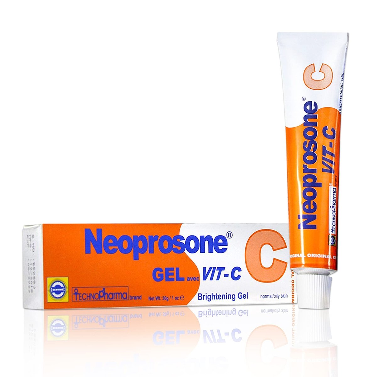 Neoprosone Vitamin C Gel with Alpha Arbutin – Brightening Gel Cream for Neck, Face, Body, Armpit, Hands – 1 fl oz Avelisse