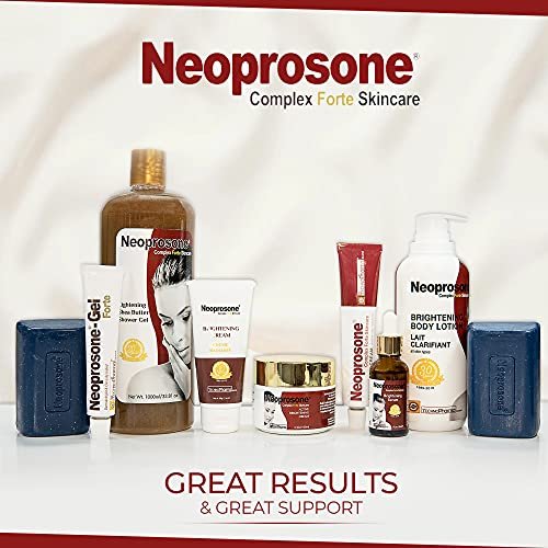 Neoprosone Skin Brightening Cream with Alpha Arbutin, Lactic Acid & Castor Oil – Fade Dark Spots on Face, Elbows, Knees & Body – 1.7 oz - görsel 10
