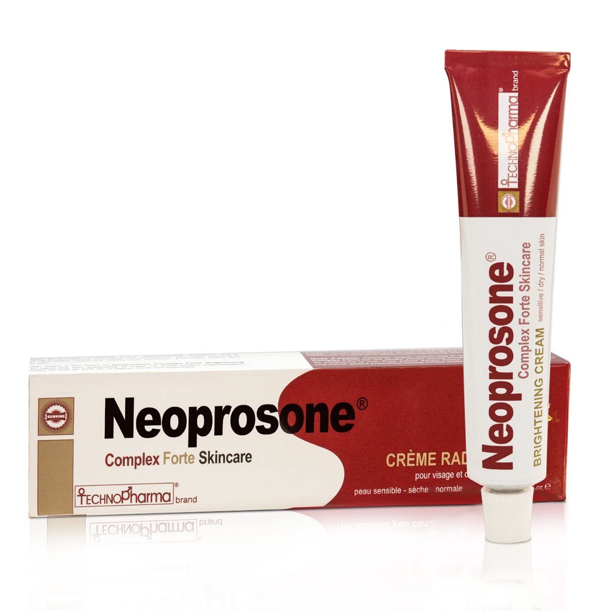 Neoprosone Skin Brightening Cream with Alpha Arbutin, Lactic Acid & Castor Oil – Fade Dark Spots on Face, Elbows, Knees & Body – 1.7 oz - görsel 1