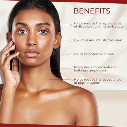 Neoprosone Skin Brightening Cream with Alpha Arbutin, Lactic Acid & Castor Oil – Fade Dark Spots on Face, Elbows, Knees & Body – 1.7 oz