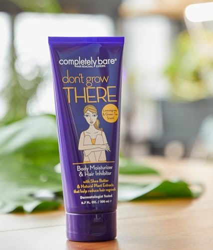 Completely Bare Don't Grow There Body Moisturizer & Hair Inhibitor - Shea Butter & Hair Minimizers, 6.7 Fl Oz - görsel 15
