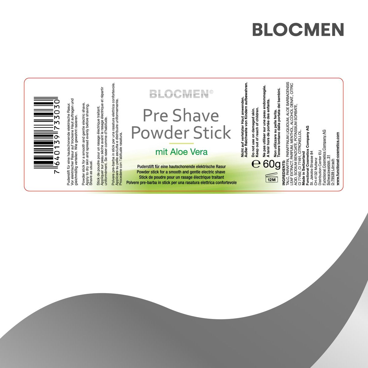 BLOCMEN Aloe Vera Pre-Shave - Soothing Pre-Shave Lotion for Smooth, Irritation-Free Shaving Avelisse