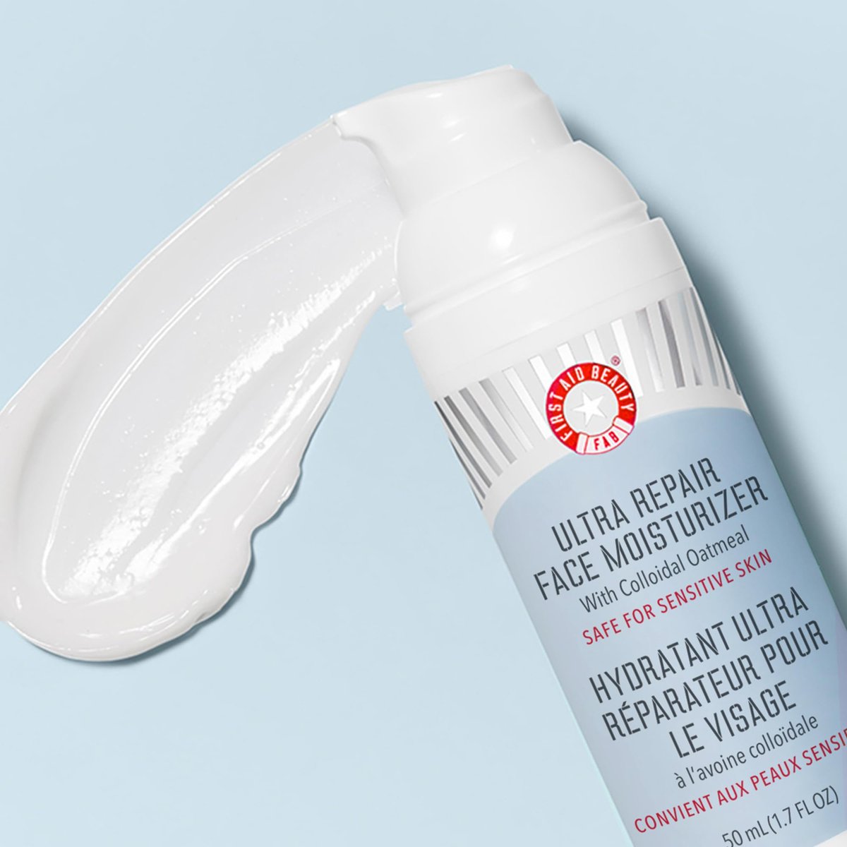 First Aid Beauty Ultra Repair Face Moisturizer - Soothing Colloidal Oatmeal, Ceramides & Shea Butter, Lightweight Non-Comedogenic Formula, 1.7 oz - görsel 5