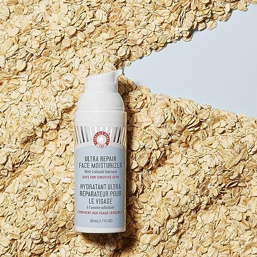 First Aid Beauty Ultra Repair Face Moisturizer - Soothing Colloidal Oatmeal, Ceramides & Shea Butter, Lightweight Non-Comedogenic Formula, 1.7 oz - görsel 10
