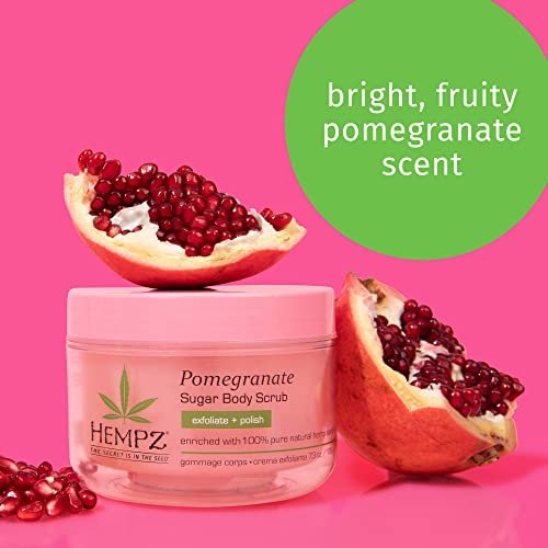 Hempz Supre Sugar Scrub Pomegranate - 7.3 oz Exfoliating Body Scrub - görsel 4