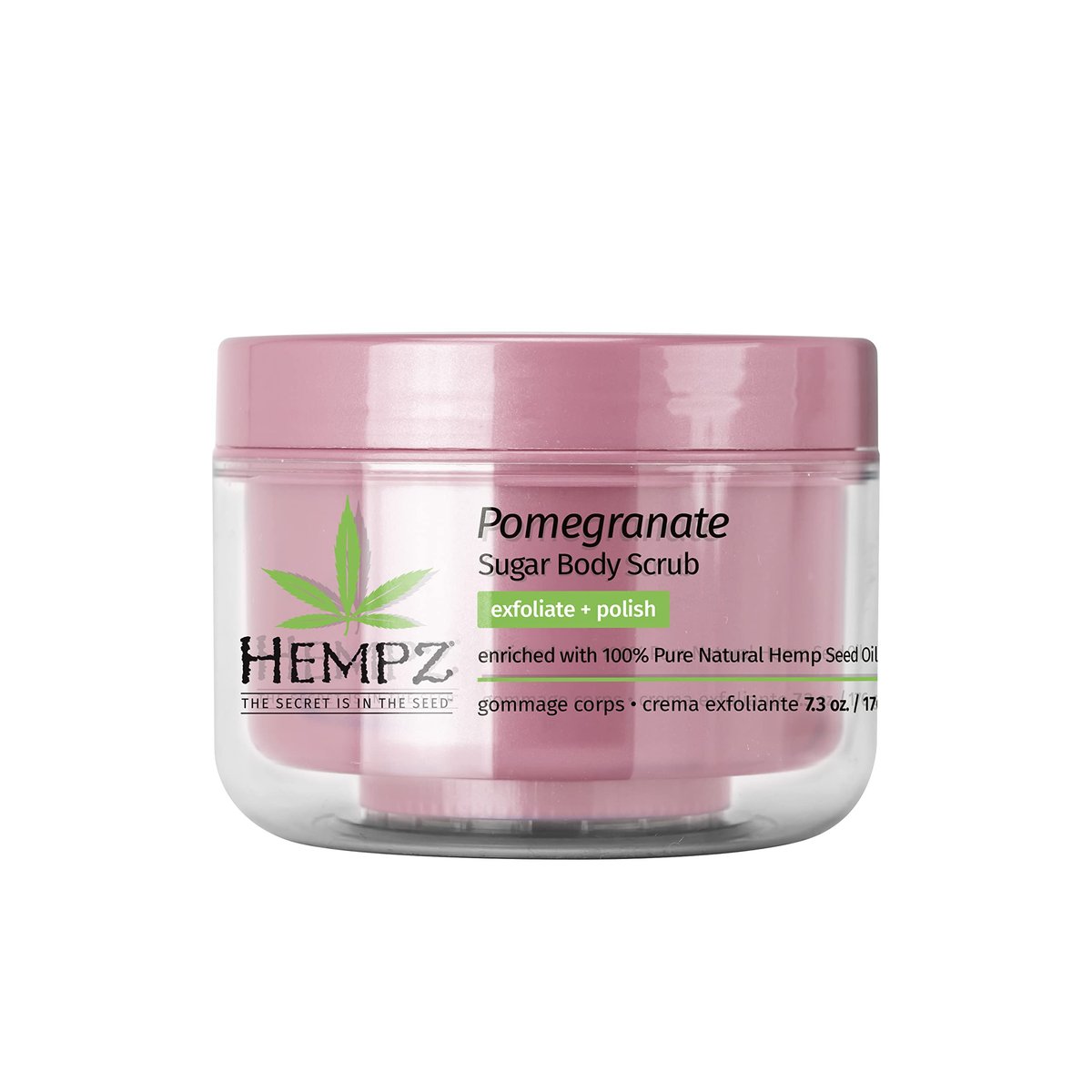 Hempz Supre Sugar Scrub Pomegranate - 7.3 oz Exfoliating Body Scrub - görsel 1