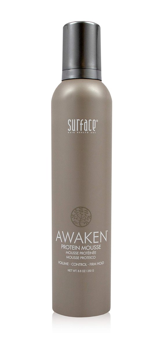 SURFACE Hair Awaken Mousse - Color Safe Volumizing Hair Mousse for Thickening, Firm Hold, Sulfate-Free, Paraben-Free, 8.8 oz Avelisse