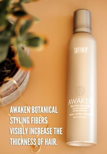 SURFACE Hair Awaken Mousse - Color Safe Volumizing Hair Mousse for Thickening, Firm Hold, Sulfate-Free, Paraben-Free, 8.8 oz Avelisse