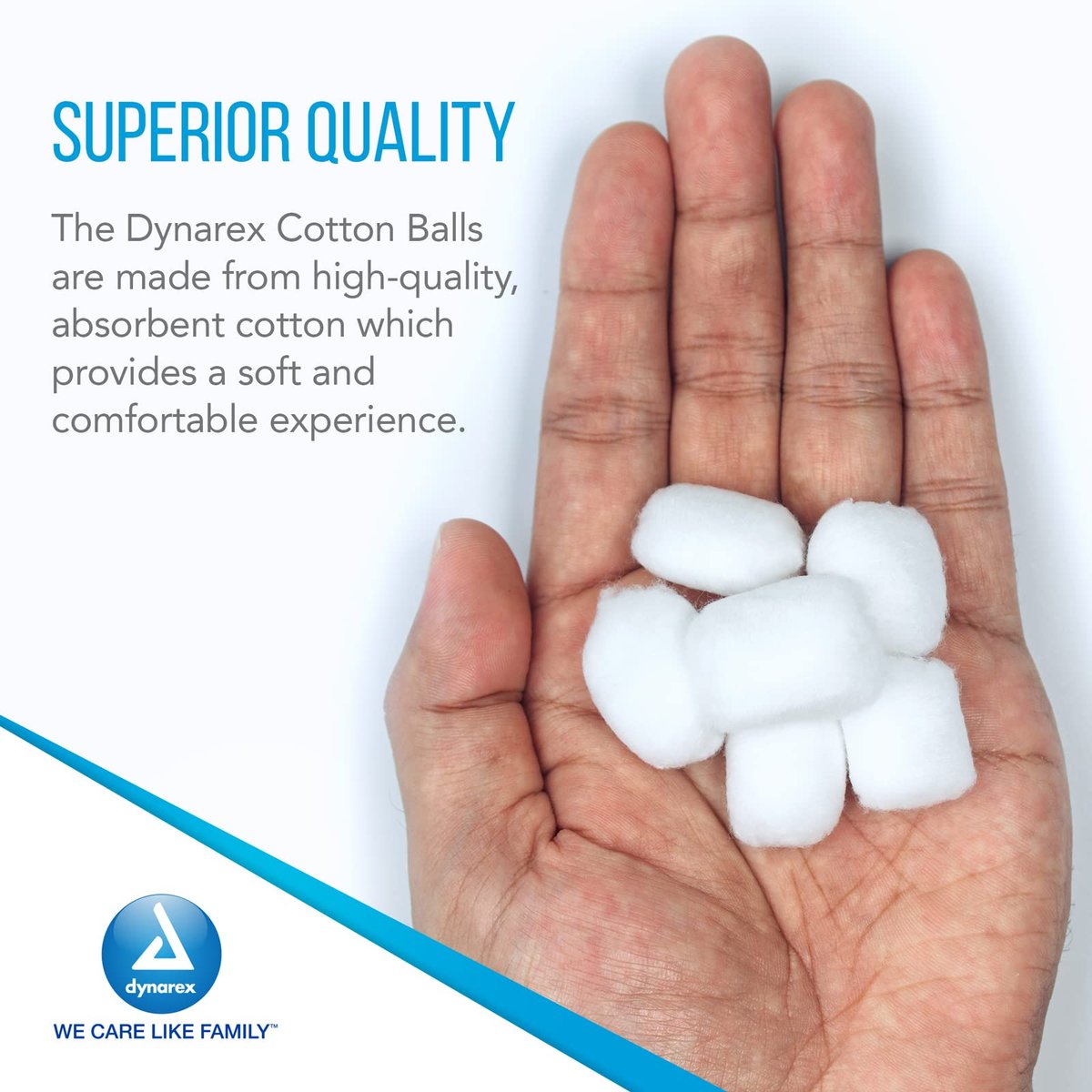 Dynarex Large Cotton Balls, Non-Sterile, Latex-Free, 1000 Count – Absorbent for Skin Cleansing, Makeup Removal, and Crafting Avelisse