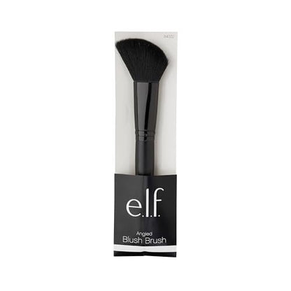 e.l.f. Angled Blush Brush - Face Makeup Brush for Sculpted Look - Taklon Bristles, Vegan & Cruelty-Free
