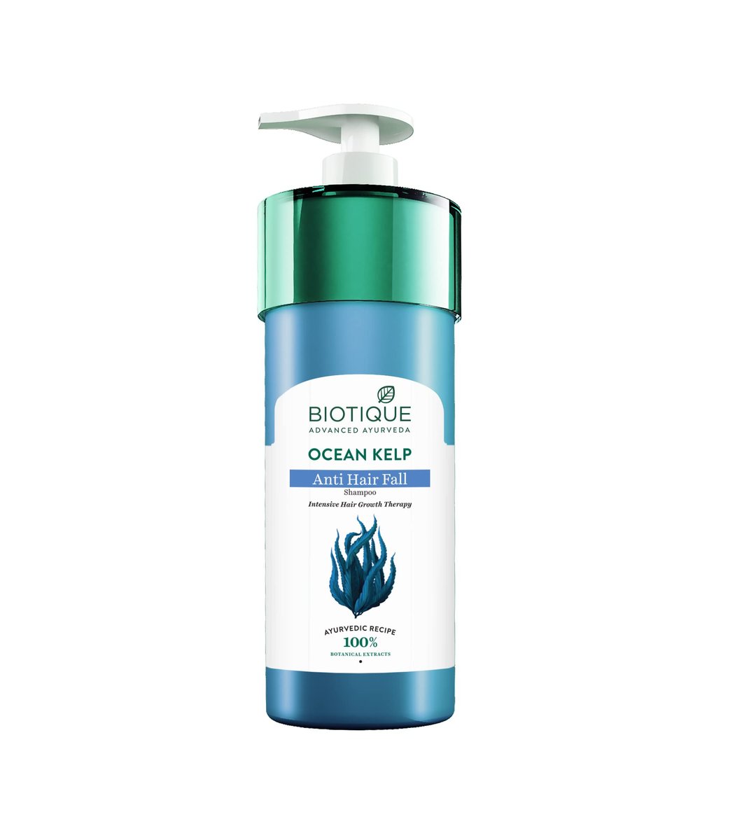 Biotique Bio Kelp Fresh Growth Protein Shampoo, 800ml - Natural Hair Growth & Scalp Care - görsel 1