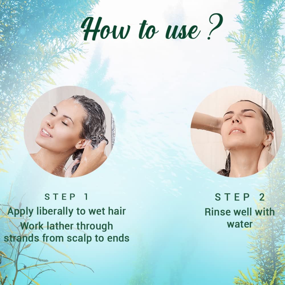 Biotique Bio Kelp Fresh Growth Protein Shampoo, 800ml - Natural Hair Growth & Scalp Care - görsel 5