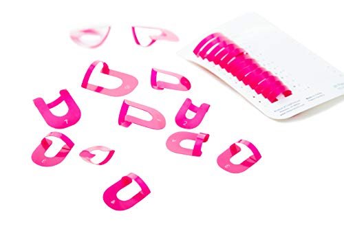 CreaNails Reusable Nail Polish Stencils for Adults - 26 Pieces, 10 Sizes, Spill-Proof Nail Guard & French Tip Strips Avelisse
