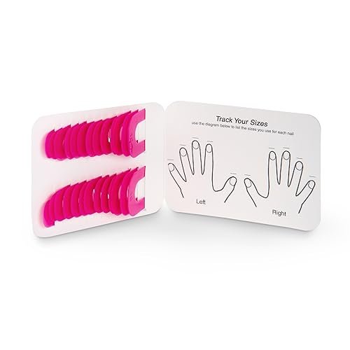 CreaNails Reusable Nail Polish Stencils for Adults - 26 Pieces, 10 Sizes, Spill-Proof Nail Guard & French Tip Strips Avelisse