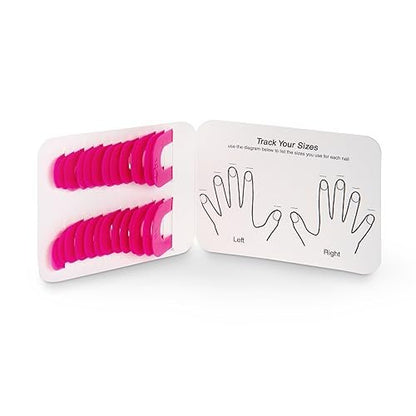 CreaNails Reusable Nail Polish Stencils for Adults - 26 Pieces, 10 Sizes, Spill-Proof Nail Guard & French Tip Strips Avelisse