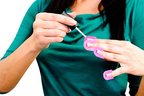 CreaNails Reusable Nail Polish Stencils for Adults - 26 Pieces, 10 Sizes, Spill-Proof Nail Guard & French Tip Strips Avelisse