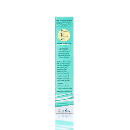 COTZ Face Prime & Protect Non-Tinted Mineral Sunscreen SPF 40 PA++++ - Broad Spectrum Facial Primer, 1.5 oz Avelisse