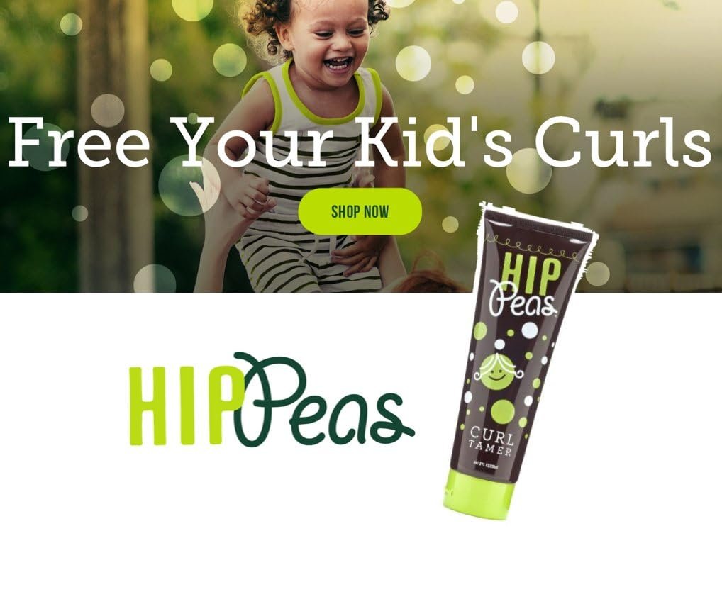 Hip Peas Natural Curl Tamer - 8 oz Styling Gel for Defined Curls Avelisse