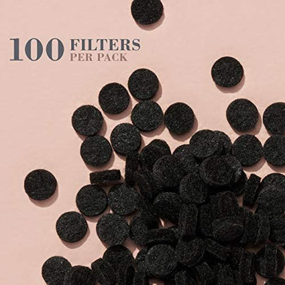 Trophy Skin Replacement Filters - Round Wool Air Filters for Microdermabrasion Kit - 100 Pack