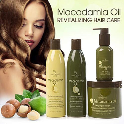 Hair Chemist Macadamia Oil Hair Serum – Nourishing & Lightweight, 4 oz