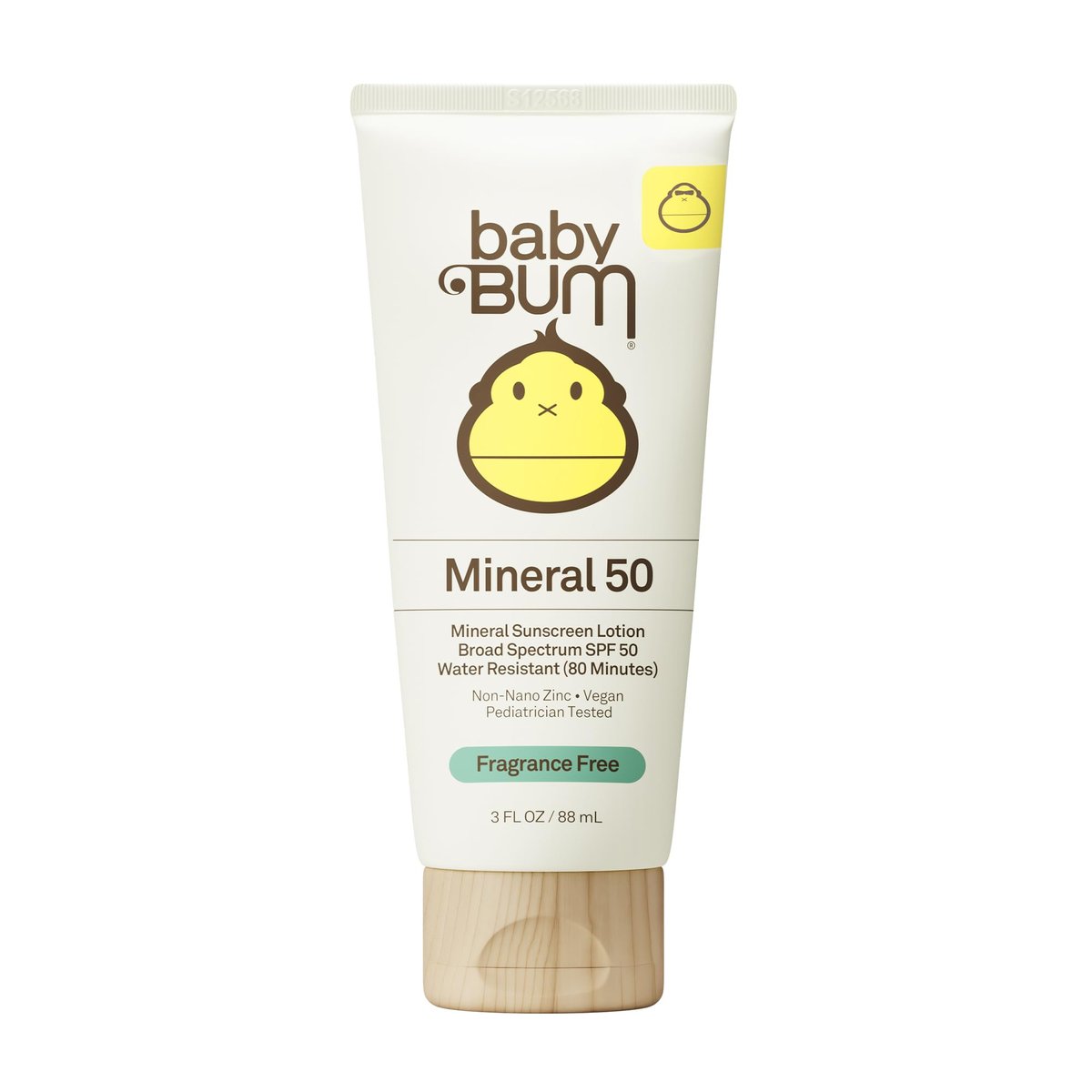 Baby Bum SPF 50 Mineral Sunscreen Lotion - Hawaii 104 Act Compliant, Fragrance Free, Travel Size 3 oz Avelisse