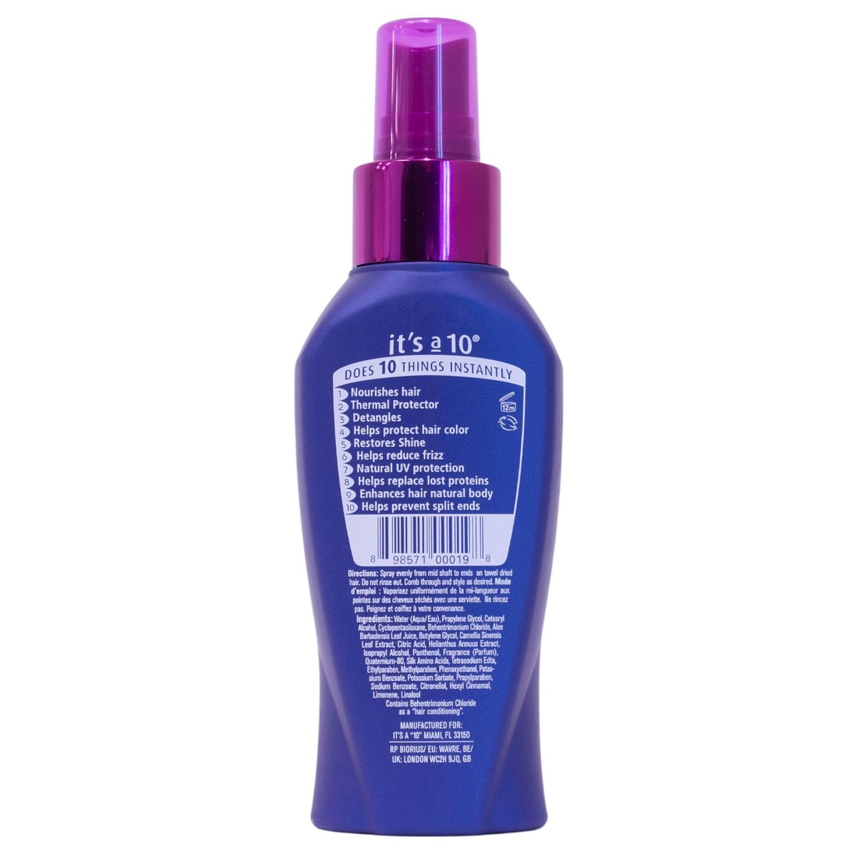 It's a 10 Miracle Leave-In Product 4 oz - Lightweight Detangling & Conditioning Avelisse
