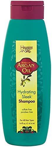 Hawaiian Silky Argan Oil Hydrating Sleek Shampoo - 14 oz | Moisturizing & Smoothing Formula