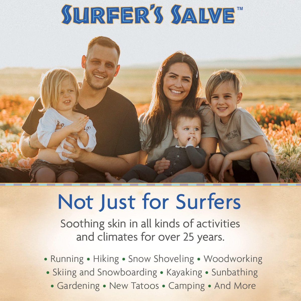 Island Soap & Candle Works Surfer's Salve - All Natural Skin Soothing Balm - Moisturizing Anti-Chafing Ointment for Insect Bites, Sunburn, Windburn, Chapped Lips, Rashes & New Tattoos - .8 Ounce - görsel 11