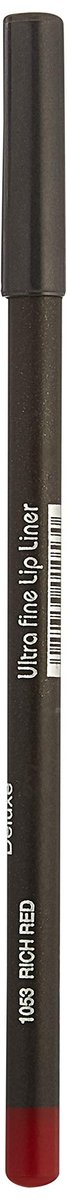 Italia Deluxe Ultra Fine Lip Liner Pencil - 1053 Rich Red