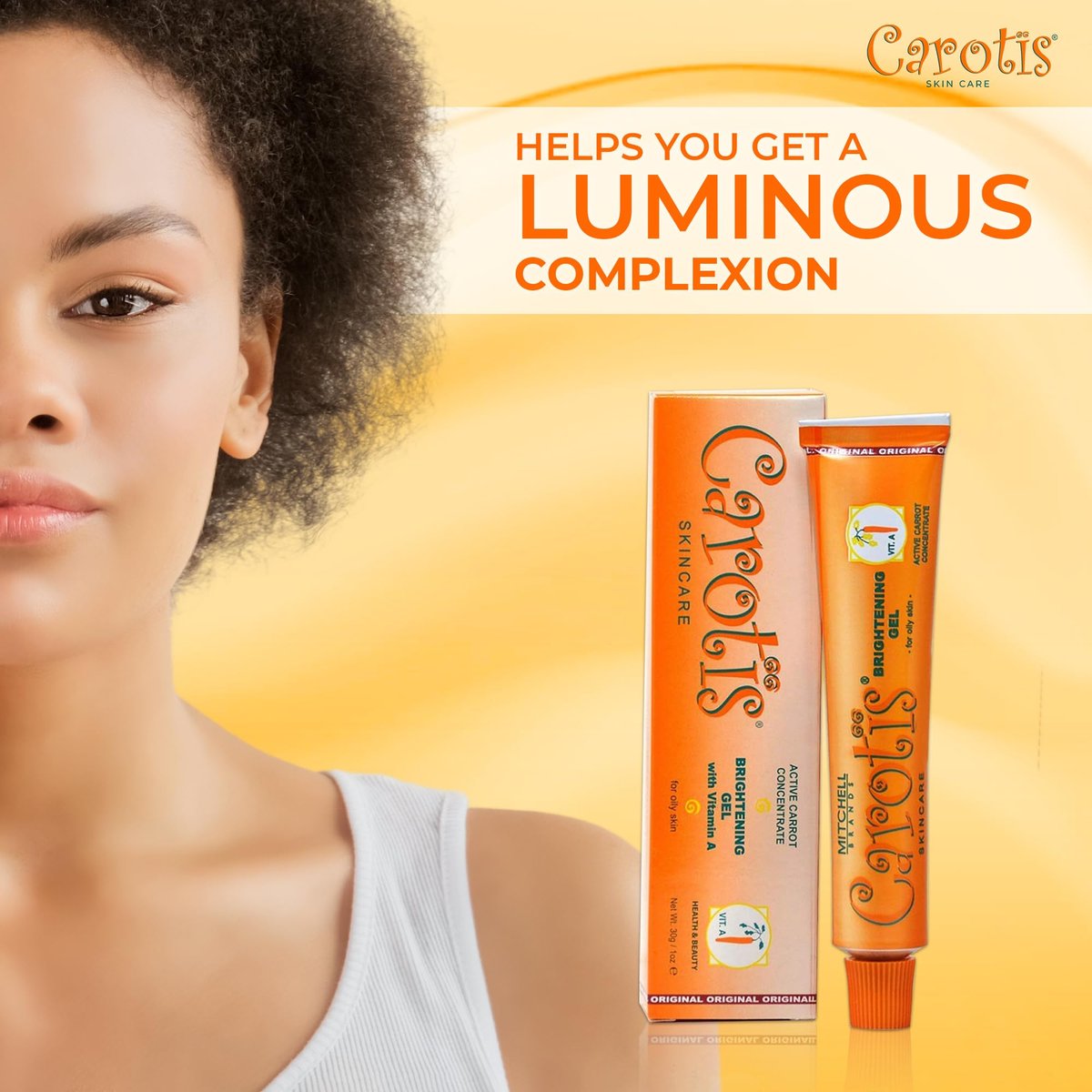 CAROTÏS Brightening Gel - Fade Dark Spots on Face, Armpit, Knees, Hands & Body | Even Skin Tone with Carrot Oil & Alpha Arbutin | 1 fl oz - görsel 11