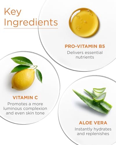 Andalou Naturals Illuminating Facial Toner Clementine + Vitamin C - Hydrating Face Mist Toner to Balance & Refresh Skin - with Fruit Stem Cell Complex Plus Aloe Vera - 6 fl oz