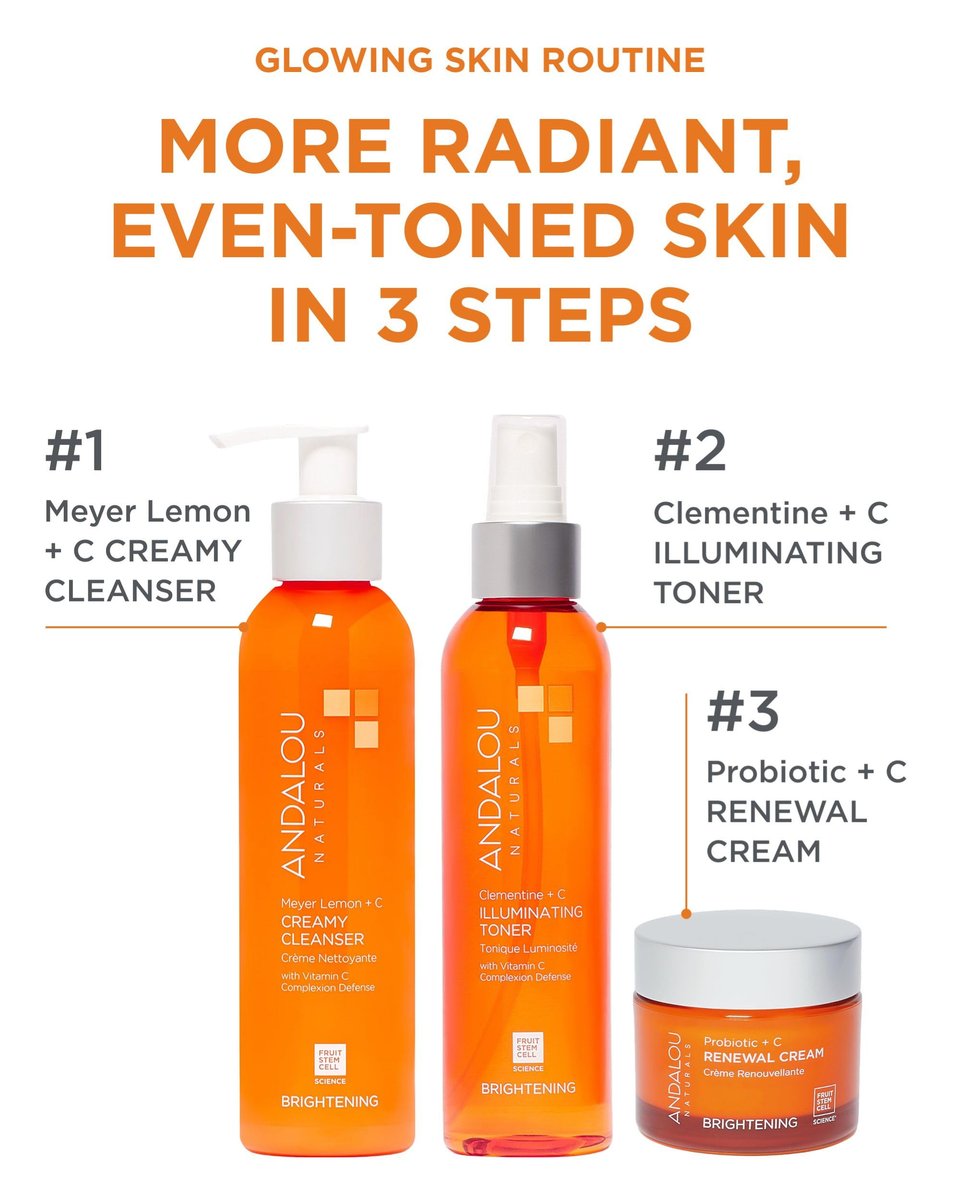 Andalou Naturals Illuminating Facial Toner Clementine + Vitamin C - Hydrating Face Mist Toner to Balance & Refresh Skin - with Fruit Stem Cell Complex Plus Aloe Vera - 6 fl oz - görsel 5