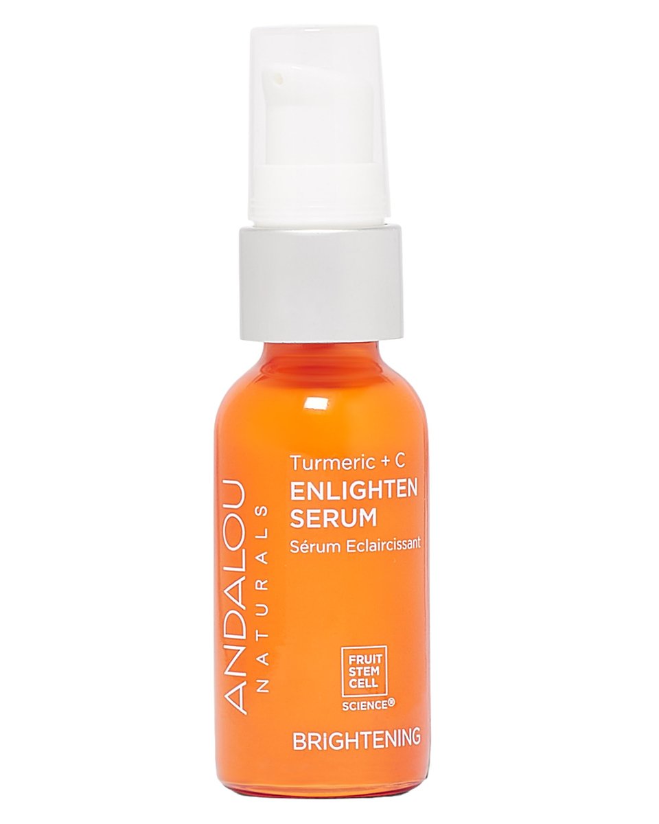 Andalou Naturals Turmeric + Vitamin C Enlighten Serum - Illuminating Face Treatment for Uneven Tone & Sun Damage, 1.1 fl oz - görsel 1