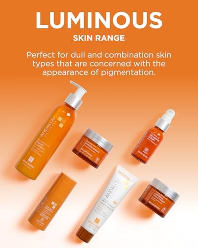 Andalou Naturals Turmeric + Vitamin C Enlighten Serum - Illuminating Face Treatment for Uneven Tone & Sun Damage, 1.1 fl oz