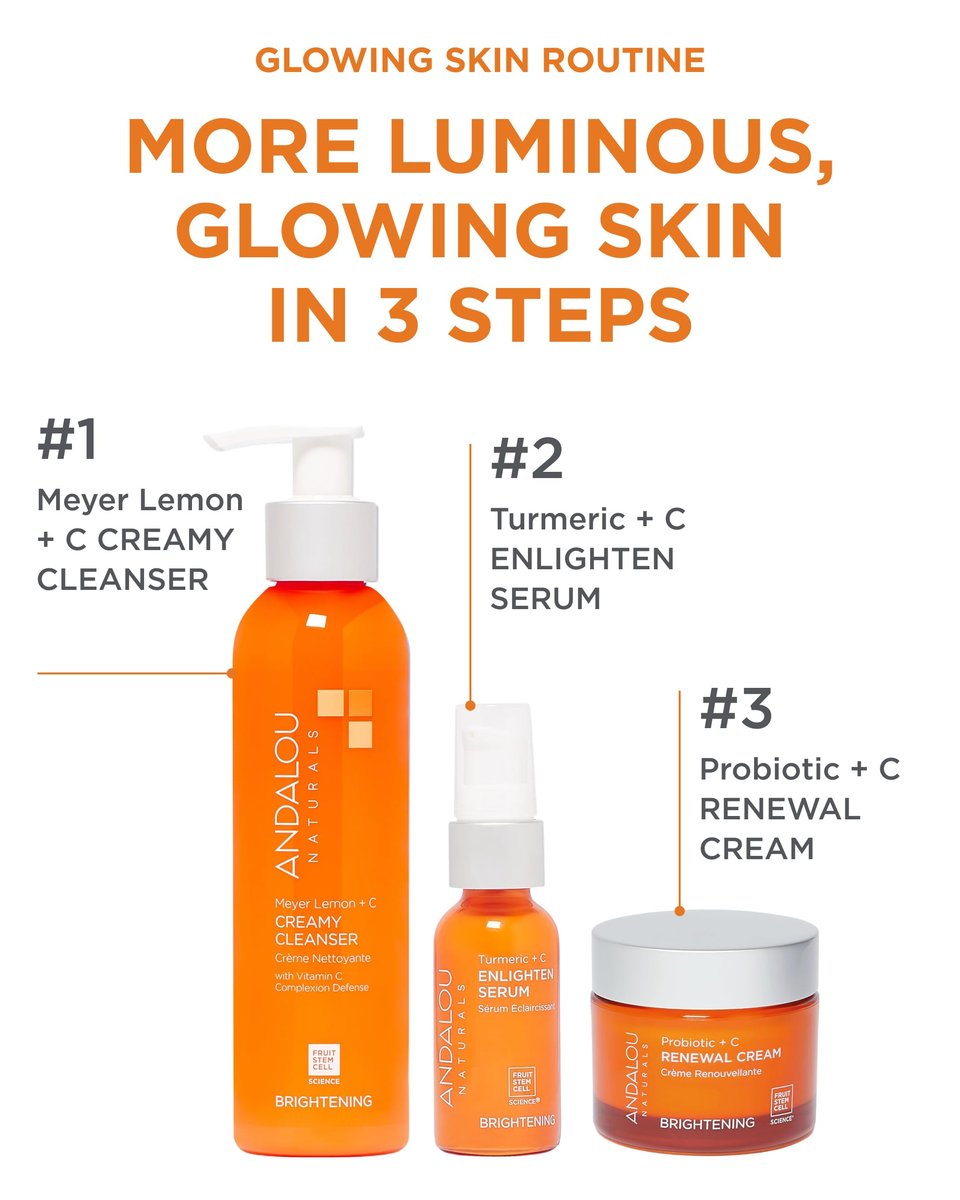Andalou Naturals Turmeric + Vitamin C Enlighten Serum - Illuminating Face Treatment for Uneven Tone & Sun Damage, 1.1 fl oz - görsel 5