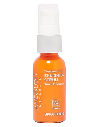Andalou Naturals Turmeric + Vitamin C Enlighten Serum - Illuminating Face Treatment for Uneven Tone & Sun Damage, 1.1 fl oz - görsel 2