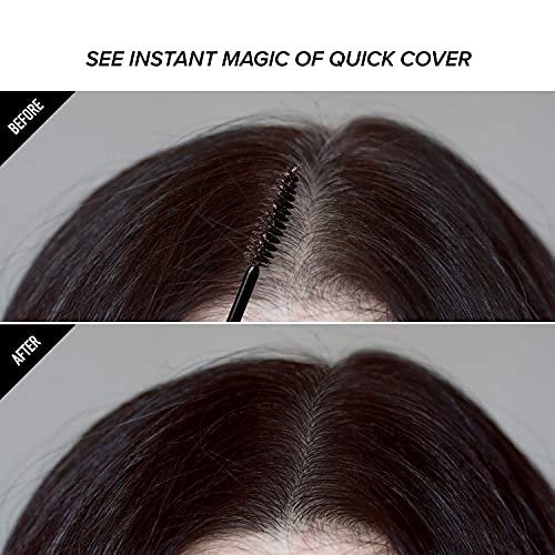 RED by KISS Quick Cover Root Touch Up Rescue - Natural Dark Brown, Water-Resistant Temporary Gray Concealer with Jojoba Oil - görsel 8