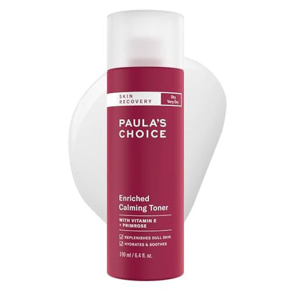 Paula's Choice Skin Recovery Calming Face Toner | Hydrating Toner for Dry & Sensitive Skin with Hyaluronic Acid, Vitamin E & Primrose | Fragrance-Free, 6.4 oz Avelisse
