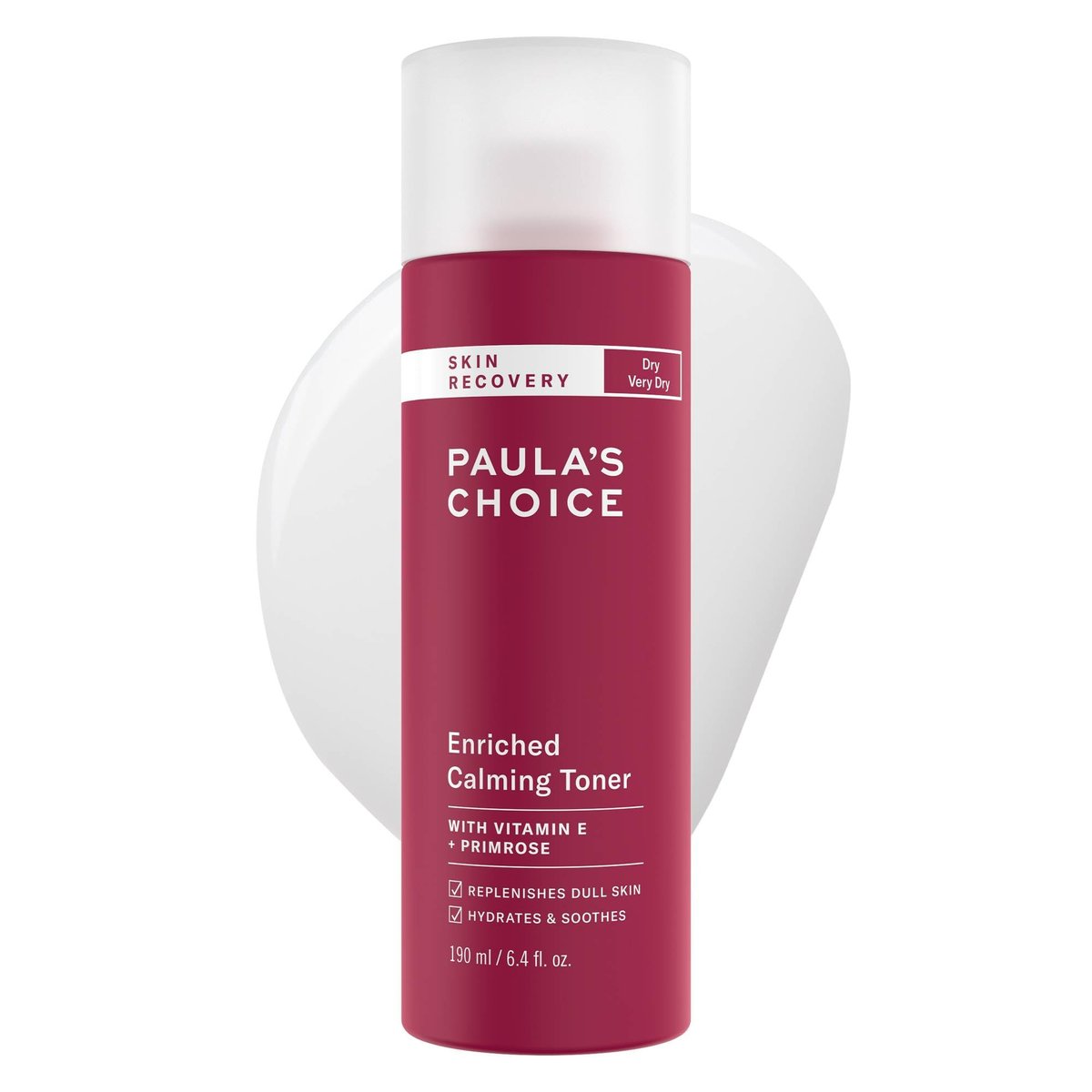 Paula's Choice Skin Recovery Calming Face Toner | Hydrating Toner for Dry & Sensitive Skin with Hyaluronic Acid, Vitamin E & Primrose | Fragrance-Free, 6.4 oz Avelisse