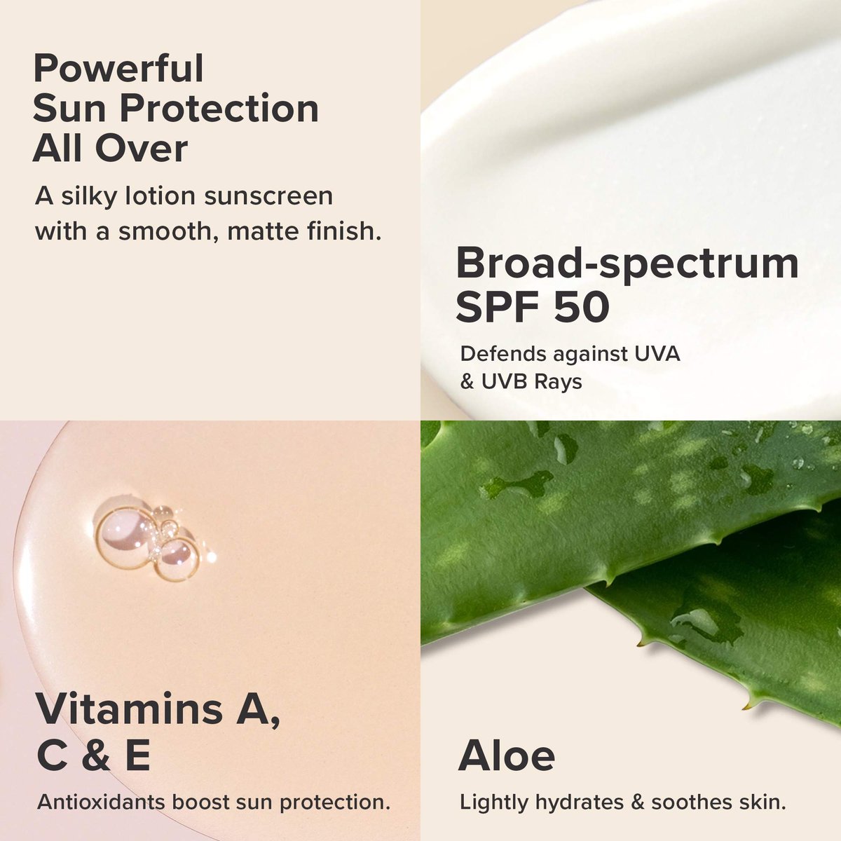 Paula's Choice Extra Care Oil Free Sunscreen SPF 50 - Fragrance-Free Face & Body Sunscreen with Aloe & Vitamin A/C, Sweat & Water Resistant, 5 oz - görsel 3