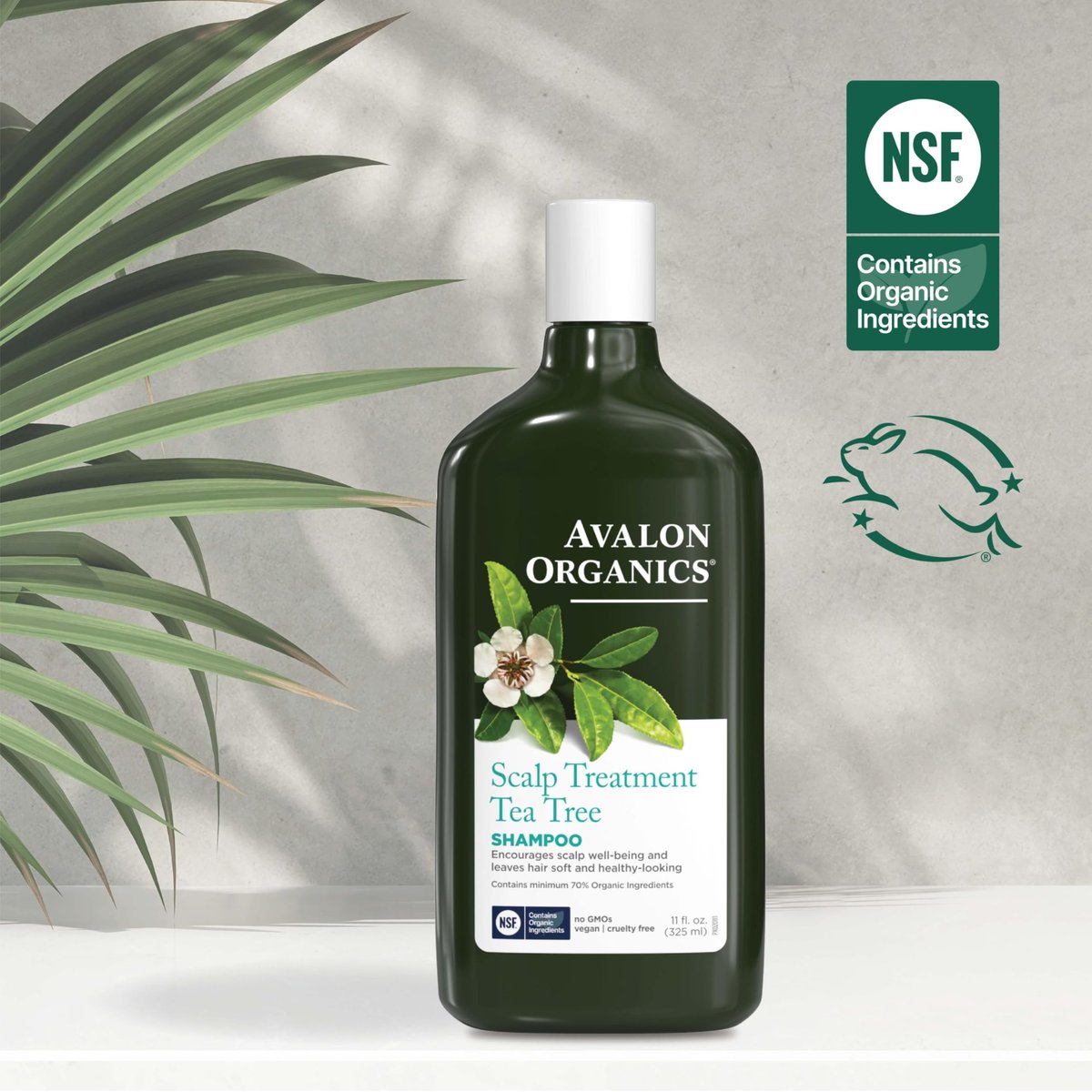 Avalon Organics Tea Tree Scalp Treatment Shampoo – 11 fl oz | Soothing Shampoo for Dandruff, Dry Scalp & Hair Care - görsel 11