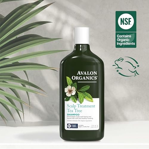 Avalon Organics Tea Tree Scalp Treatment Shampoo – 11 fl oz | Soothing Shampoo for Dandruff, Dry Scalp & Hair Care - görsel 12