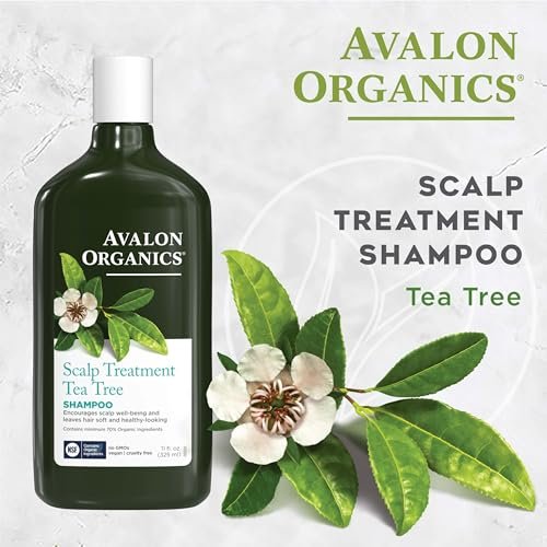 Avalon Organics Tea Tree Scalp Treatment Shampoo – 11 fl oz | Soothing Shampoo for Dandruff, Dry Scalp & Hair Care - görsel 10