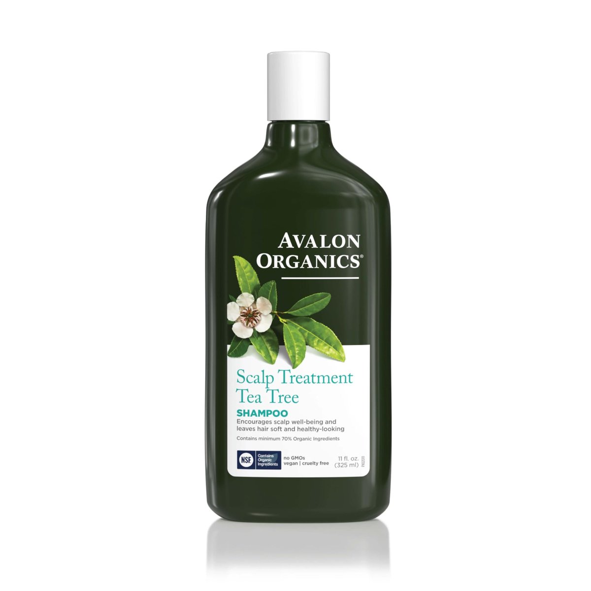Avalon Organics Tea Tree Scalp Treatment Shampoo – 11 fl oz | Soothing Shampoo for Dandruff, Dry Scalp & Hair Care - görsel 1