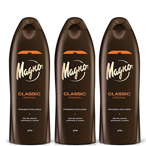 Magno Shower Gel 18.6 Fl Oz (Pack of 3) – Moisturizing Body Wash for Men Avelisse