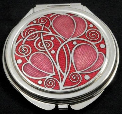 Celtic Swirls Compact Mirror – Red | Sea Gems Purse Mirror