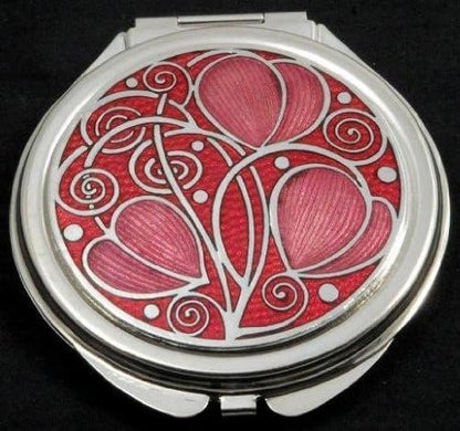 Celtic Swirls Compact Mirror – Red | Sea Gems Purse Mirror