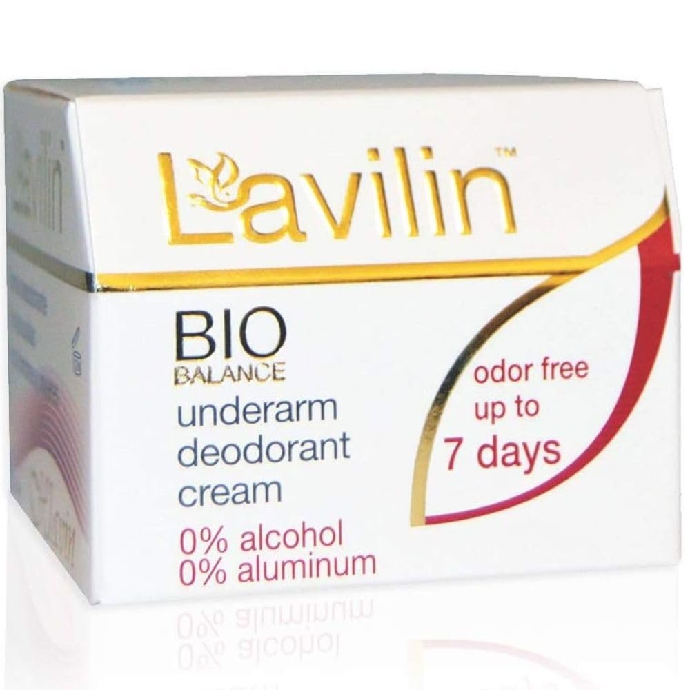 Lavilin Underarm Deodorant Cream - Long-Lasting Natural Deodorant, 0.44 oz (12.5 g) Avelisse