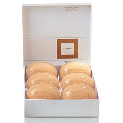 Rancé Jasmine Crème Grasse Soap – 6 x 220g Bars, Traditional French Soap for Luxurious Skincare