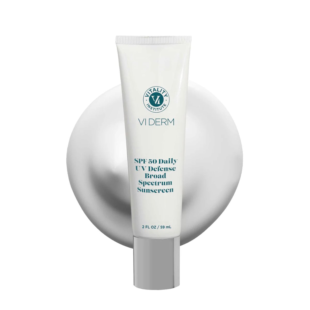 VI Derm SPF 50 Daily UV Defense Sunscreen - Broad Spectrum Sunblock for Face & Body - Lightweight, Oil-Free, Fast-Absorbing Skincare Protector - Clean, Non-Greasy Formula - Fragrance Free, 2 Fl Oz Avelisse